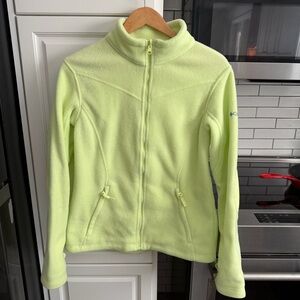 Vintage Columbia Neon Yellow Fleece Jacket